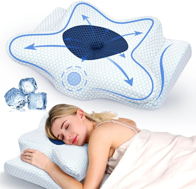 Almohada cervical para aliviar el dolor